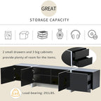 Mobile porta TV lucido da 74,8" con cassetti per TV fino a 80"