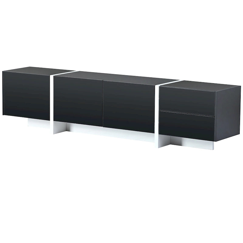 Mobile porta TV lucido da 74,8" con cassetti per TV fino a 80"