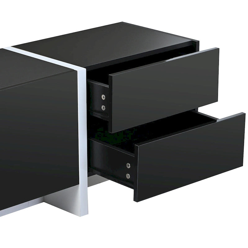 Mobile porta TV lucido da 74,8" con cassetti per TV fino a 80"