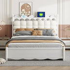 Letto contenitore con 2 cassetti e letto estraibile Twin-XL