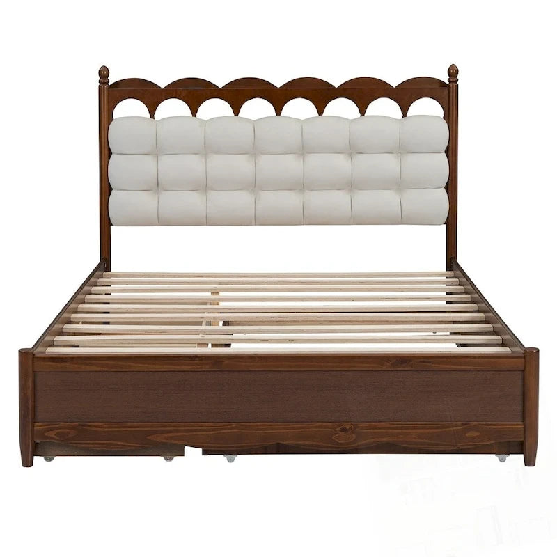 Letto contenitore con 2 cassetti e letto estraibile Twin-XL