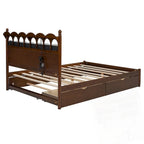 Letto contenitore con 2 cassetti e letto estraibile Twin-XL