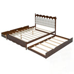 Letto contenitore con 2 cassetti e letto estraibile Twin-XL