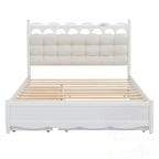 Letto contenitore con 2 cassetti e letto estraibile Twin-XL