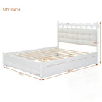 Letto contenitore con 2 cassetti e letto estraibile Twin-XL