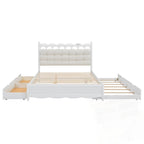 Letto contenitore con 2 cassetti e letto estraibile Twin-XL