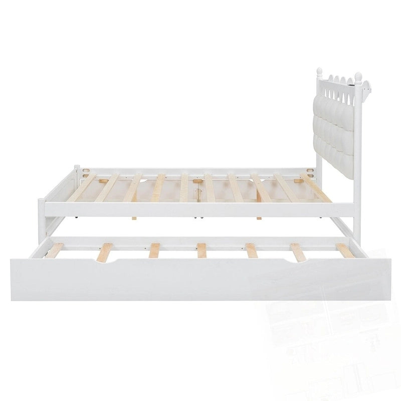 Letto contenitore con 2 cassetti e letto estraibile Twin-XL
