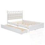 Letto contenitore con 2 cassetti e letto estraibile Twin-XL