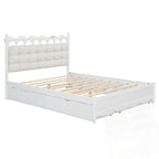 Letto contenitore con 2 cassetti e letto estraibile Twin-XL