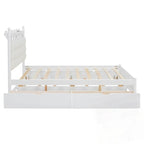 Letto contenitore con 2 cassetti e letto estraibile Twin-XL
