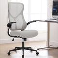 Sedia da Ufficio Ergonomica in Rete con Supporto Lombare e Braccioli Regolabili