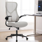 Sedia da Ufficio Ergonomica in Rete con Supporto Lombare e Braccioli Regolabili