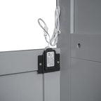 Letto a Scomparsa Pieghevole con Armadio, Mensole e Luci a LED – Matrimoniale/Queen Size