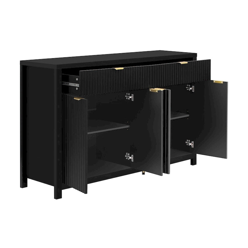 Credenza con cassetti e ripiani regolabili