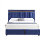 Letto Contenitore con Apertura a Gas e Testiera a LED
