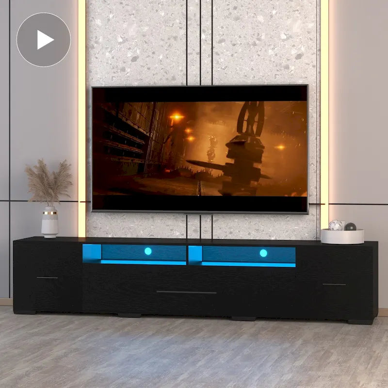 Mobile TV da 83" con Luci LED RGB e Spazio Contenitivo per TV fino a 80"