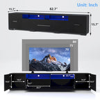 Mobile TV da 83" con Luci LED RGB e Spazio Contenitivo per TV fino a 80"
