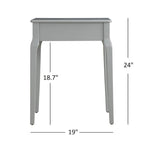 Tavolino contenitore in legno con 1 cassetto