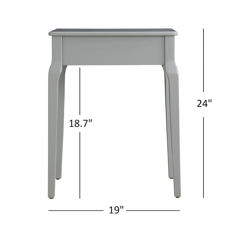 Tavolino contenitore in legno con 1 cassetto