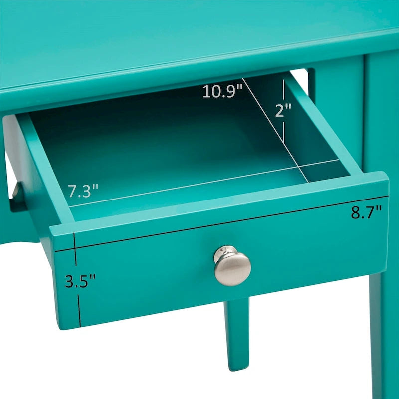Tavolino contenitore in legno con 1 cassetto