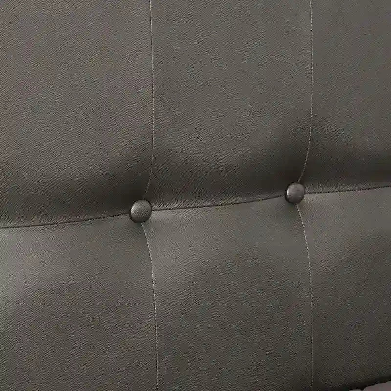 Letto imbottito moderno con pannello trapuntato a LED