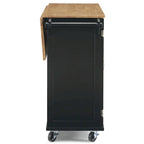 Carrello da Cucina Mobile con Piano in Legno Naturale