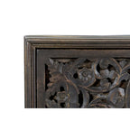 Cassettiera da notte in legno di mango con 2 cassetti