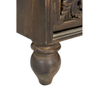 Cassettiera da notte in legno di mango con 2 cassetti