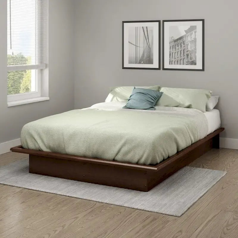 Letto a piattaforma matrimoniale con contenitore sollevabile
