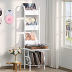 Mobiletto porta Giradischi con Portadischi in Vinile – 49.99 x 38.99 x 144.00 cm