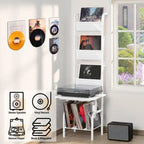Mobiletto porta Giradischi con Portadischi in Vinile – 49.99 x 38.99 x 144.00 cm