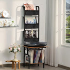 Mobiletto porta Giradischi con Portadischi in Vinile – 49.99 x 38.99 x 144.00 cm