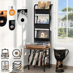 Mobiletto porta Giradischi con Portadischi in Vinile – 49.99 x 38.99 x 144.00 cm