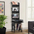 Mobiletto porta Giradischi con Portadischi in Vinile – 49.99 x 38.99 x 144.00 cm
