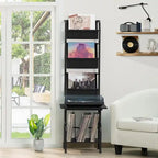 Mobiletto porta Giradischi con Portadischi in Vinile – 49.99 x 38.99 x 144.00 cm