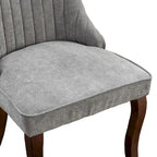Sedie imbottite da pranzo con schienale alto, set da 2
