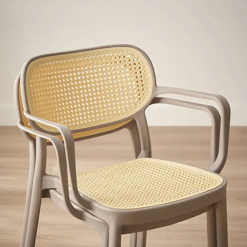 Set di 2 sedie impilabili da interni ed esterni