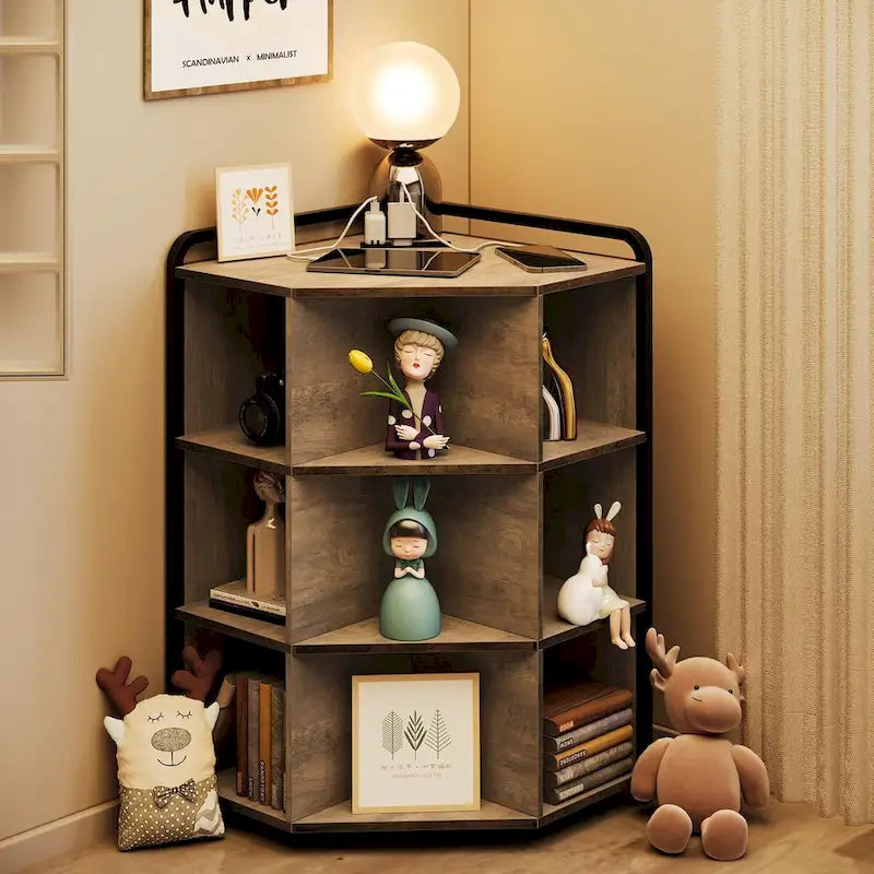 Armadietto angolare con stazione di ricarica