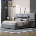 Letto matrimoniale imbottito a piattaforma
