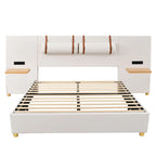 Letto matrimoniale imbottito a piattaforma