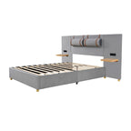 Letto matrimoniale imbottito a piattaforma