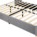 Letto matrimoniale imbottito a piattaforma