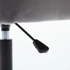 Sedia da ufficio in velluto con sedile ampio e base girevole