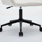 Sedia da ufficio in velluto con sedile ampio e base girevole