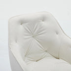 Sedia da ufficio in velluto con sedile ampio e base girevole