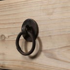 Cassettiera rustica in pino massiccio a due cassetti